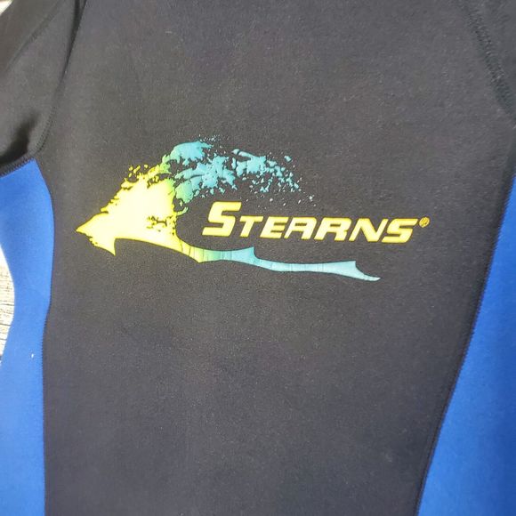 Stearns M wetsuit Men Blue Black shorty neoprene Size Medium - Picture 4 of 8
